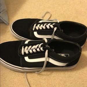 men’s black tie up vans